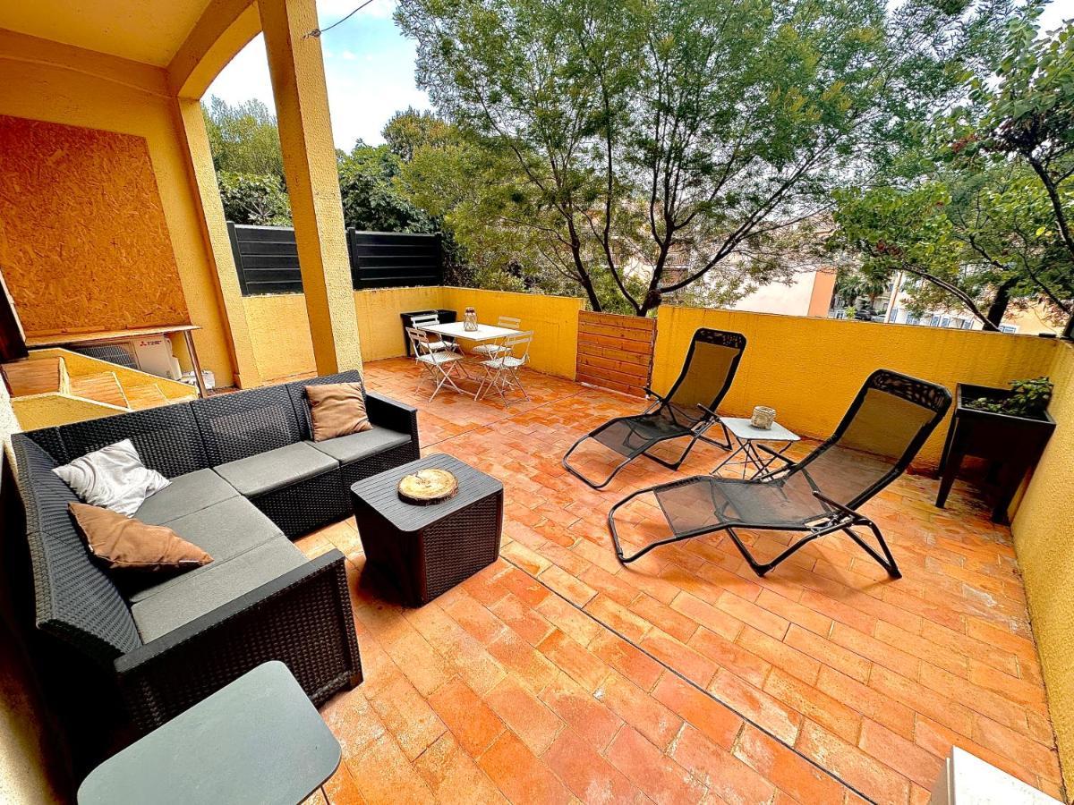 Appartement Proche Mer Avec Terrasse Et Jardin Privatif Hyères Eksteriør bilde