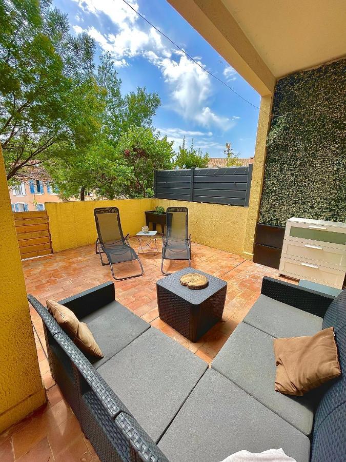 Appartement Proche Mer Avec Terrasse Et Jardin Privatif Hyères Eksteriør bilde